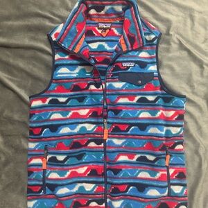 Rare Patagonia Synchilla Snap T Vest unique pattern